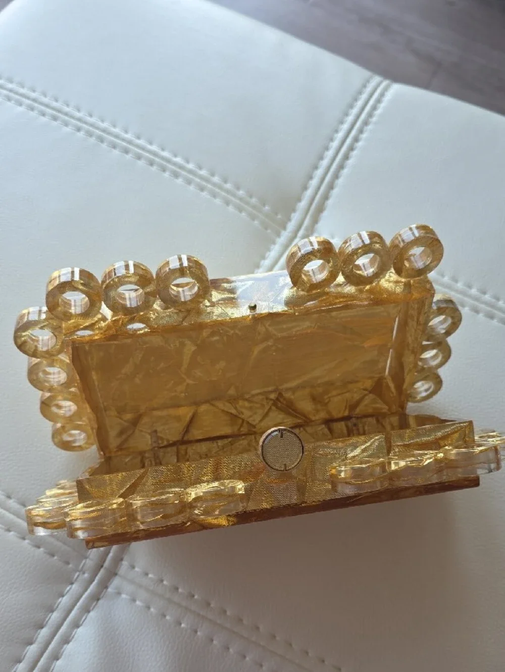 Cult Gaia Harlow Clutch in Gold